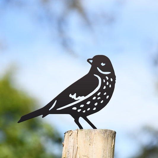 Wren Garden Sheet Steel Fence Topper In Black