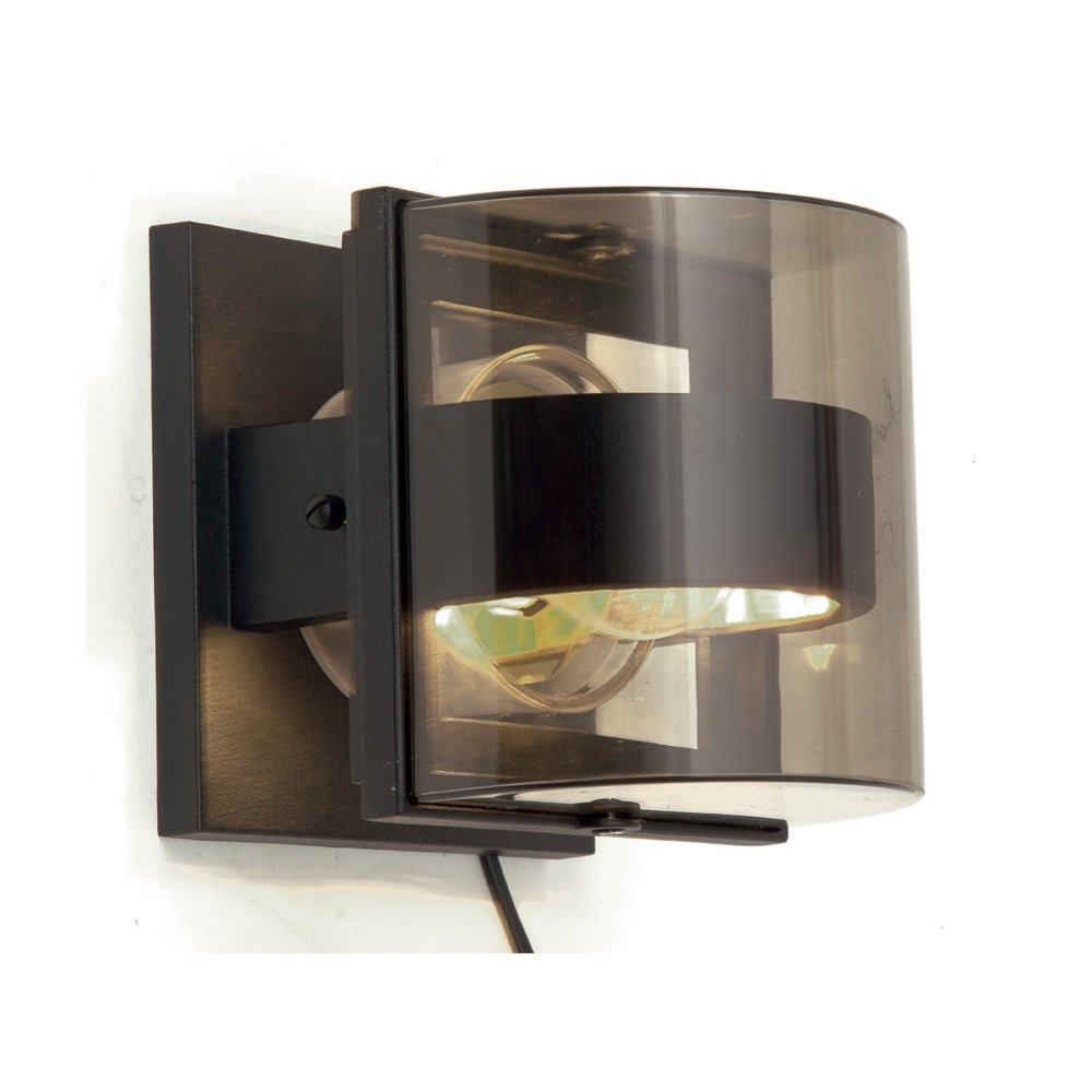 Unique Modern Wall Light with Clear Curved Lens