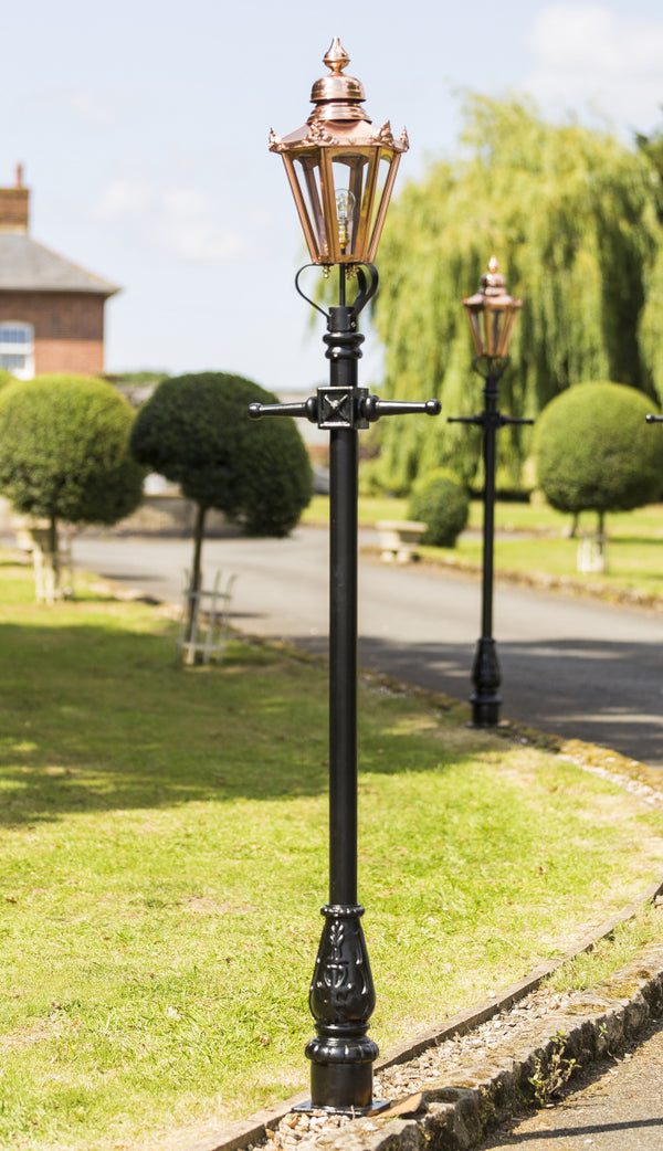 Used Ex-Display 'Beatrice' Copper Hexagonal Lamp Post - 2.3m