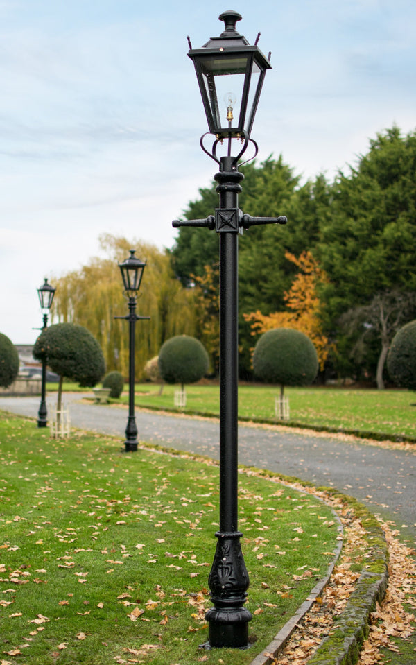 Used Ex-Display Black 'Dorchester' Lamp Post - 2.7m