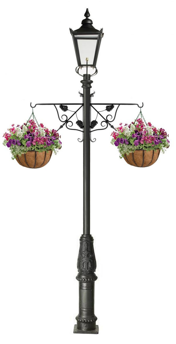 'Uva' Ornate Black Hanging Basket Bracket