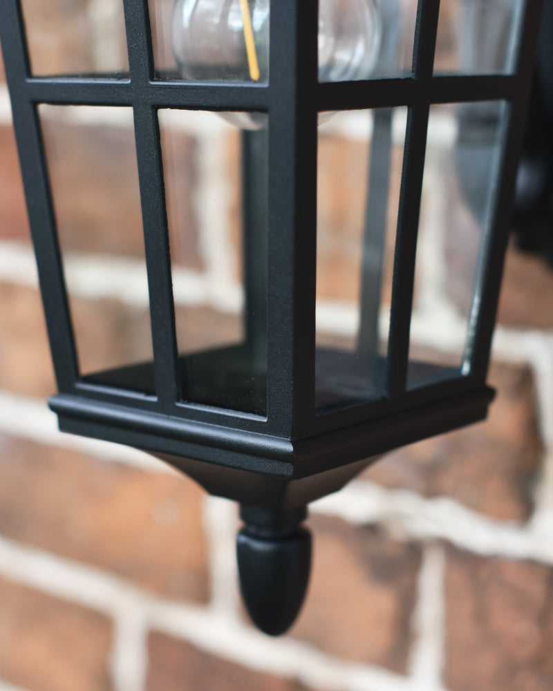 View of the bold black framework 