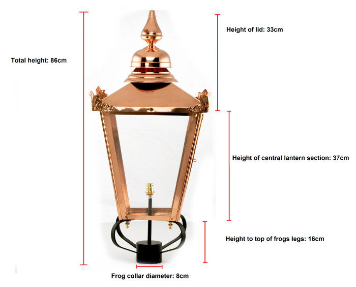 87cm Black Victorian Lantern - Best Seller