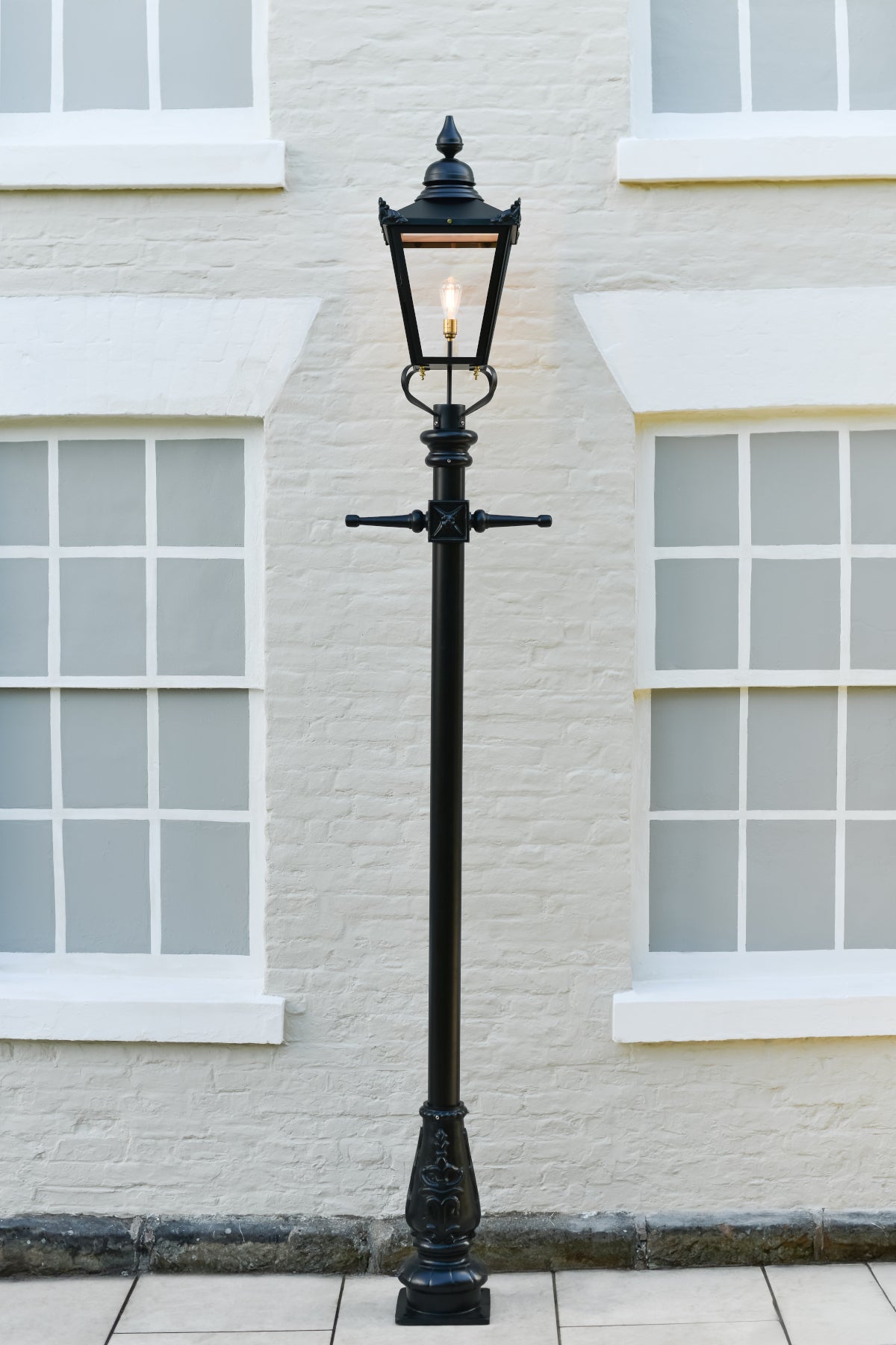Victorian Lamp Post and Period House
