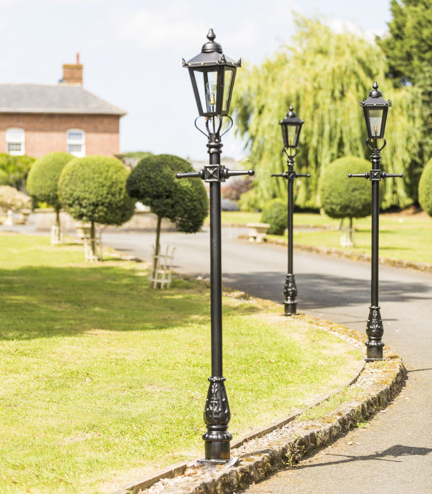 The 2.3 lamp post in a row of three