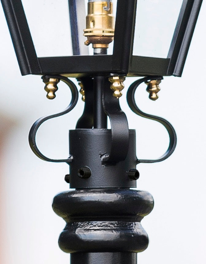 Victorian lantern and frog collar with brass fixings