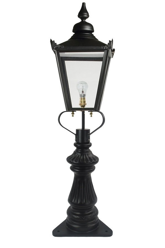 'Wiscombe' Victorian Black Pillar Light