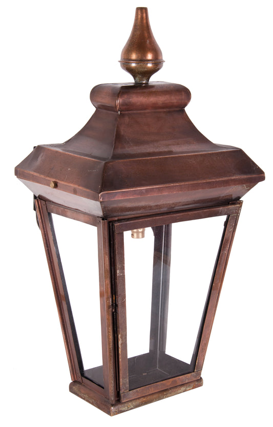 Copper Victorian Style Wall Lantern