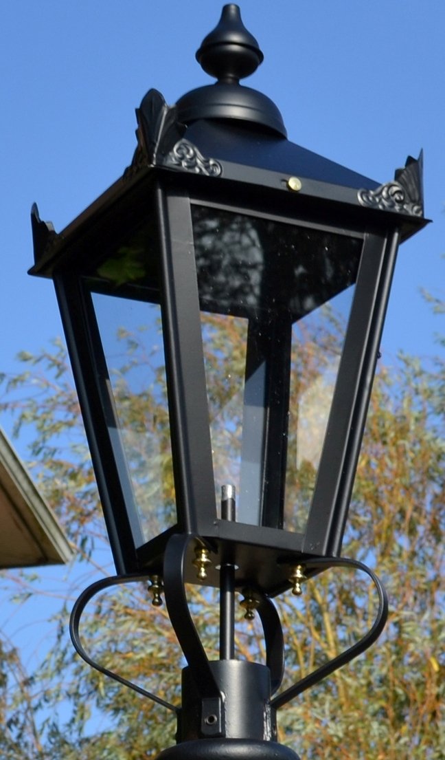 Victorian wall light lantern close up