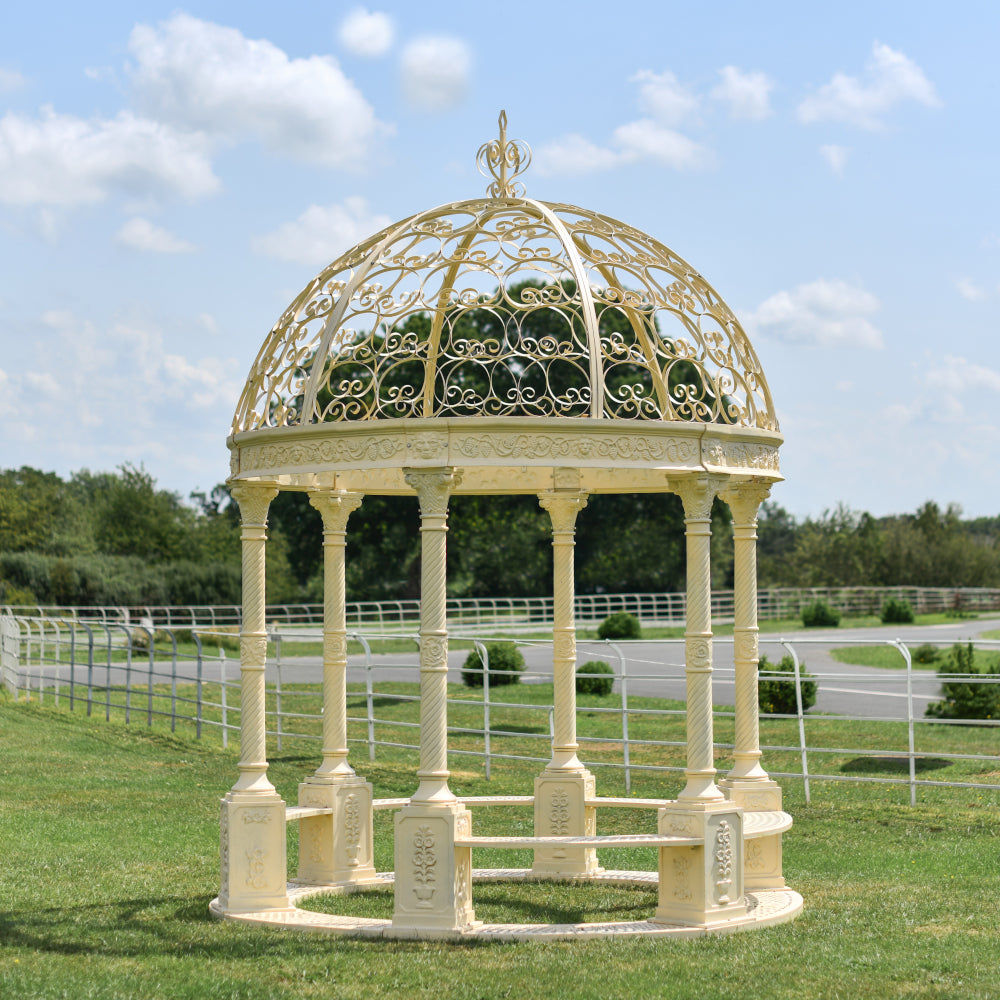 'Caversham' Elegant Cream Gazebo 