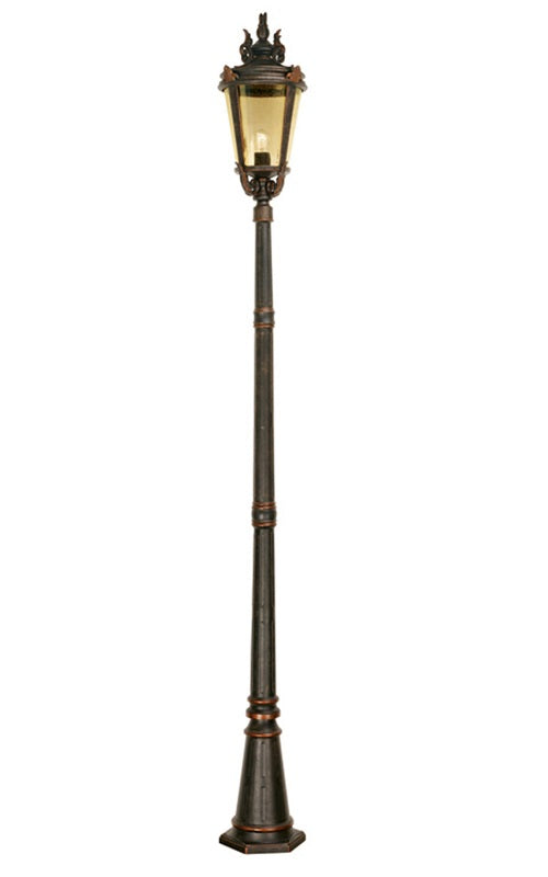 The "Millholm" Vintage Bronze Gothic Inspired Garden Lamp Post 2.4m