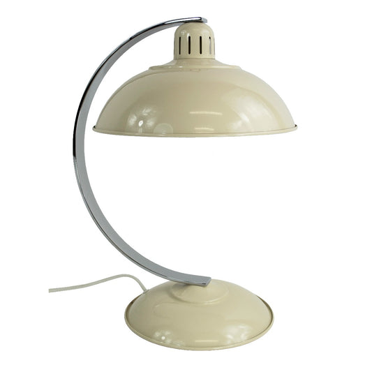 Vintage Cream Bowed Retro Desk Lamp