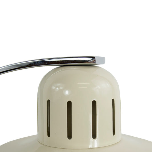 Vintage Cream Bowed Retro Desk Lamp Close Up
