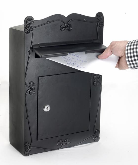 Scroll Design Wall Mounted Post Box