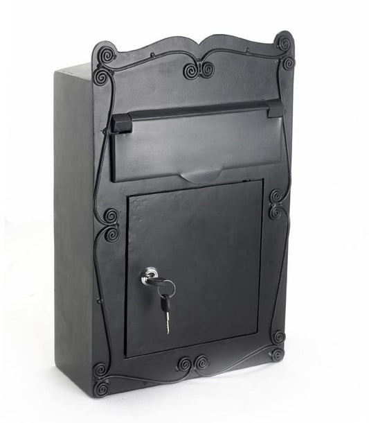 Scroll Design Wall Mounted Post Box