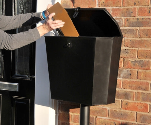 The Minsterley Black Large Secure Parcel Box
