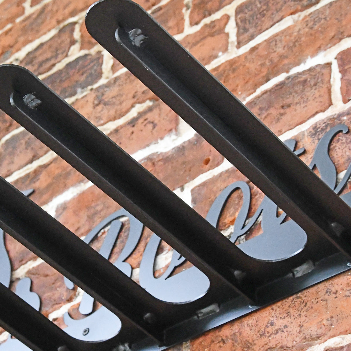 Close up of the underneath of the rack