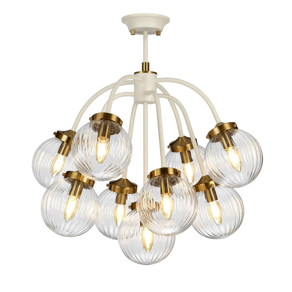 The nine pendant light with an adjusted height
