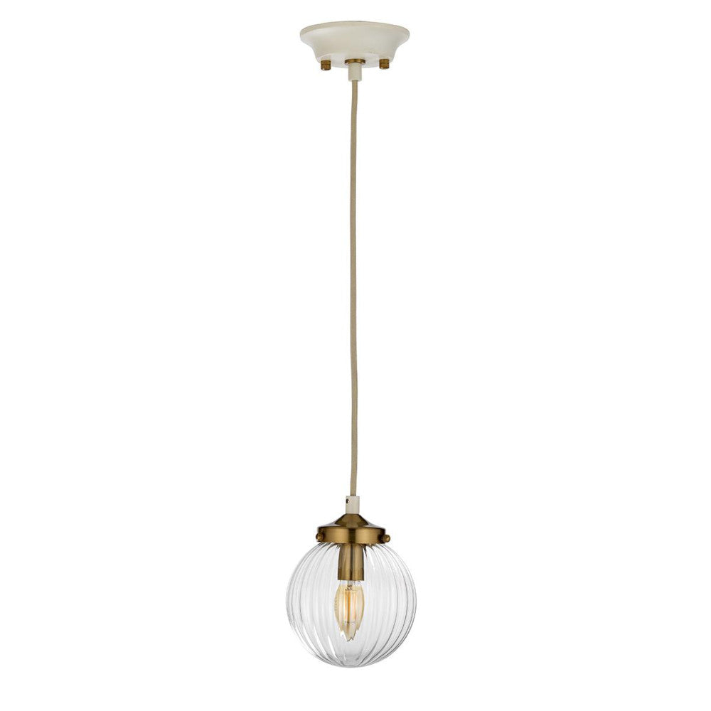 The 'Weobley' pendant light not illuminated