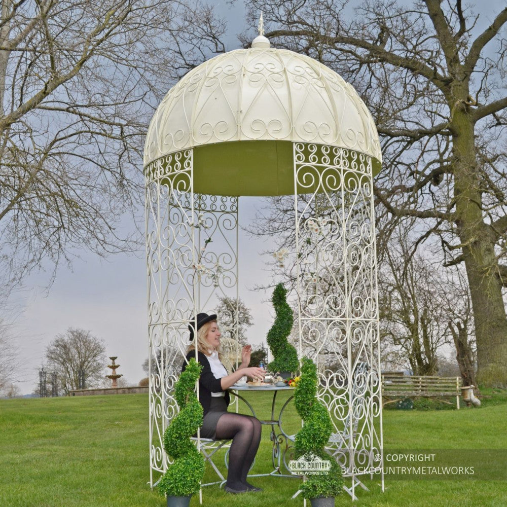 Life size scale of the 'Westhorpe' Scrolled Deluxe Gazebo 