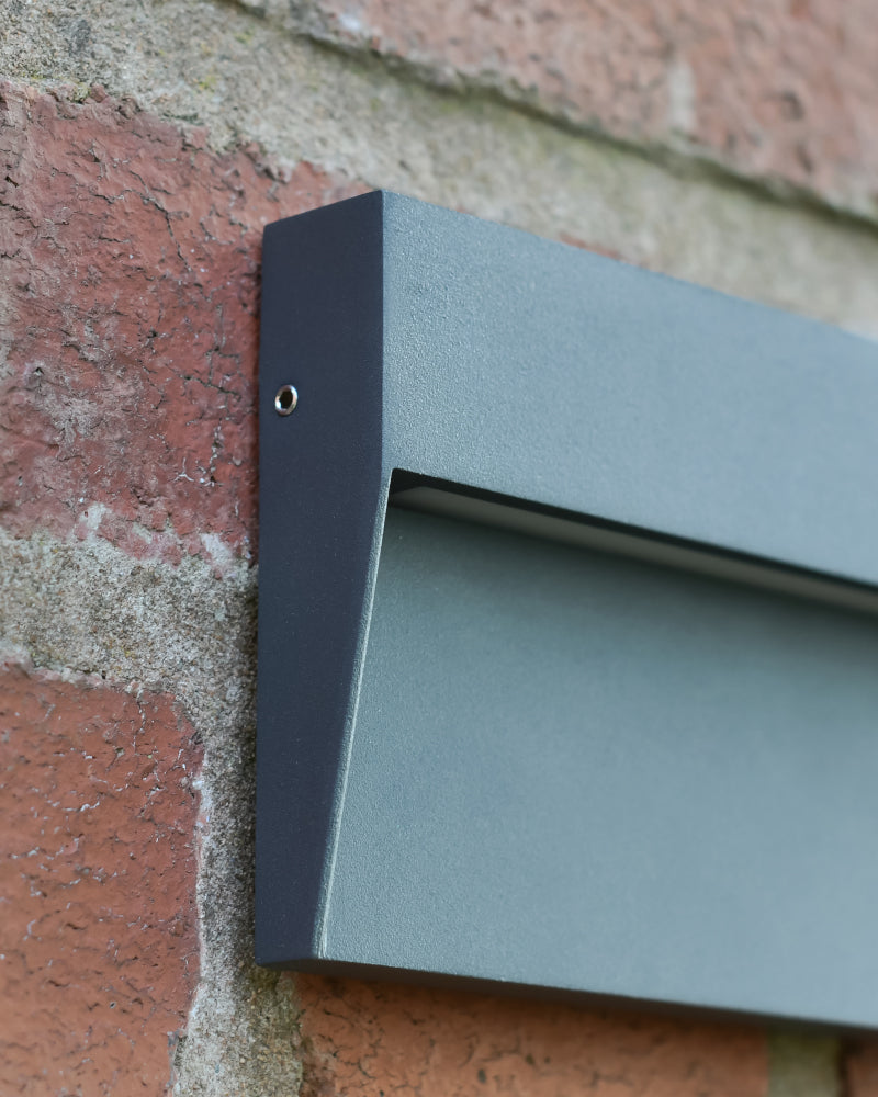 Close up of the wall light edge
