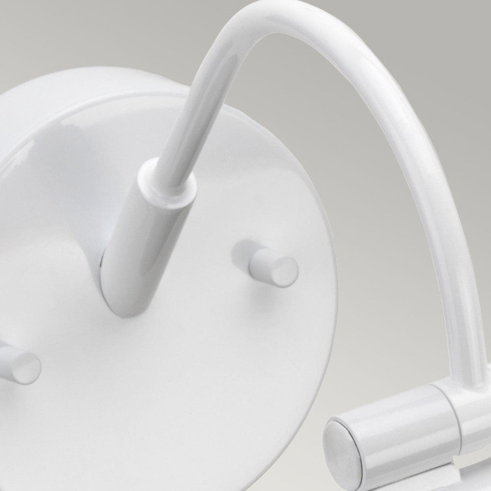 Close up of the circular backplate