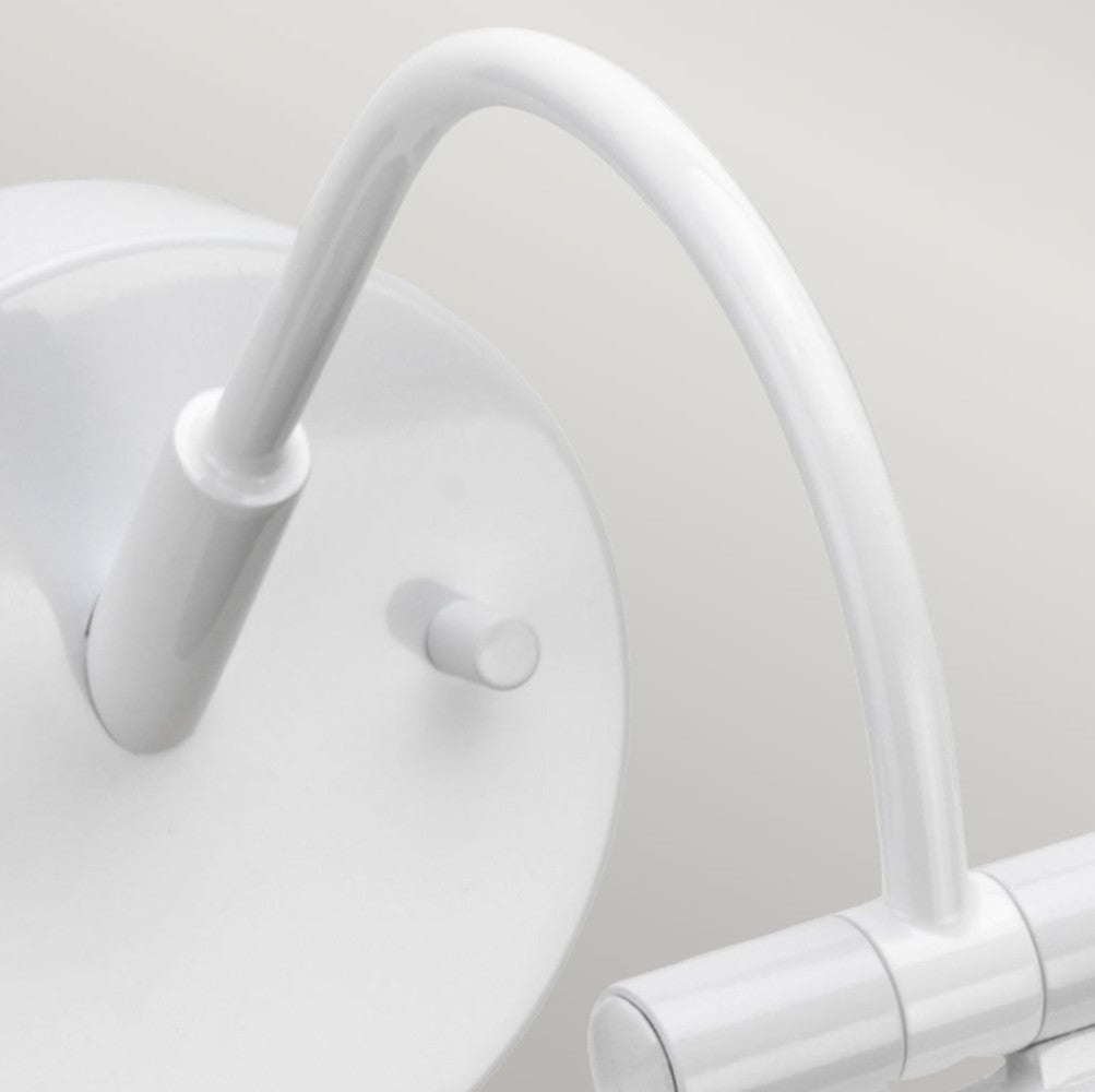 Magnified view of the white backplate