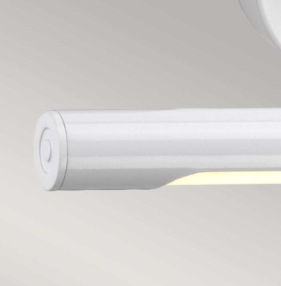 View of the end of the wall light