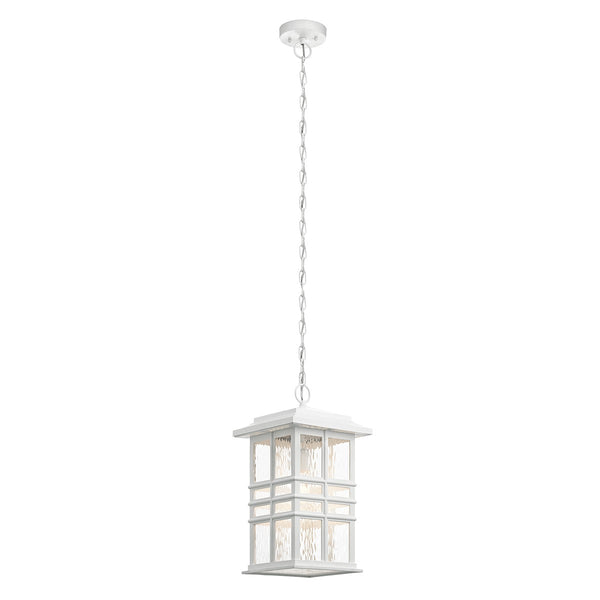 Period White Square Hanging Chain Lantern