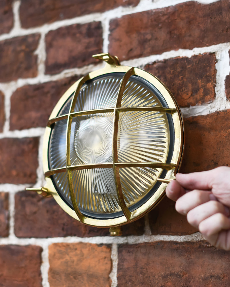 Life size scale of the 'Windermere' wall light