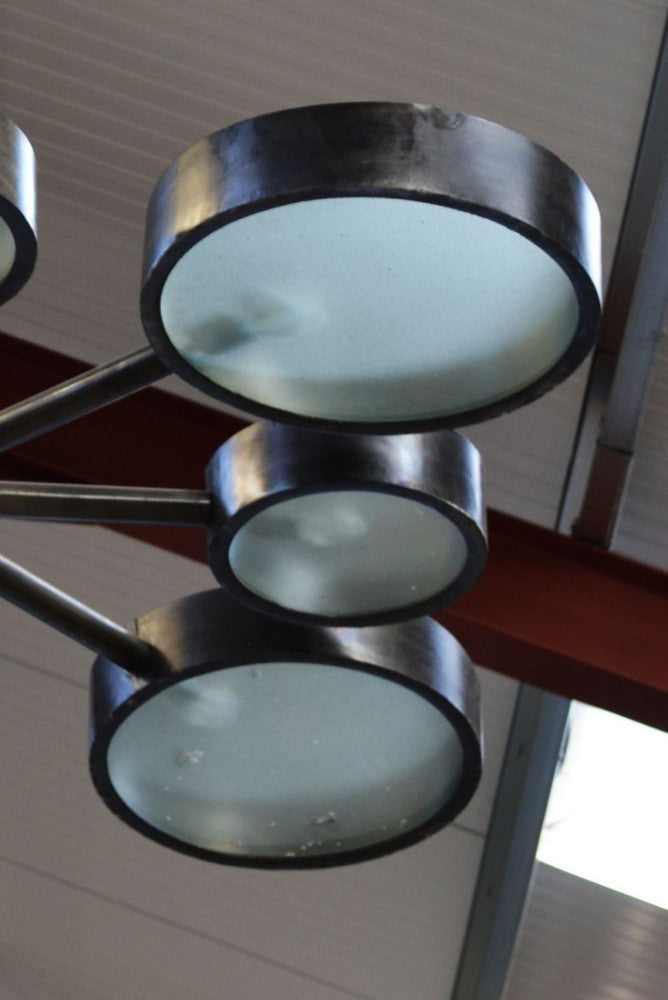 Close up of one of the spotlights 