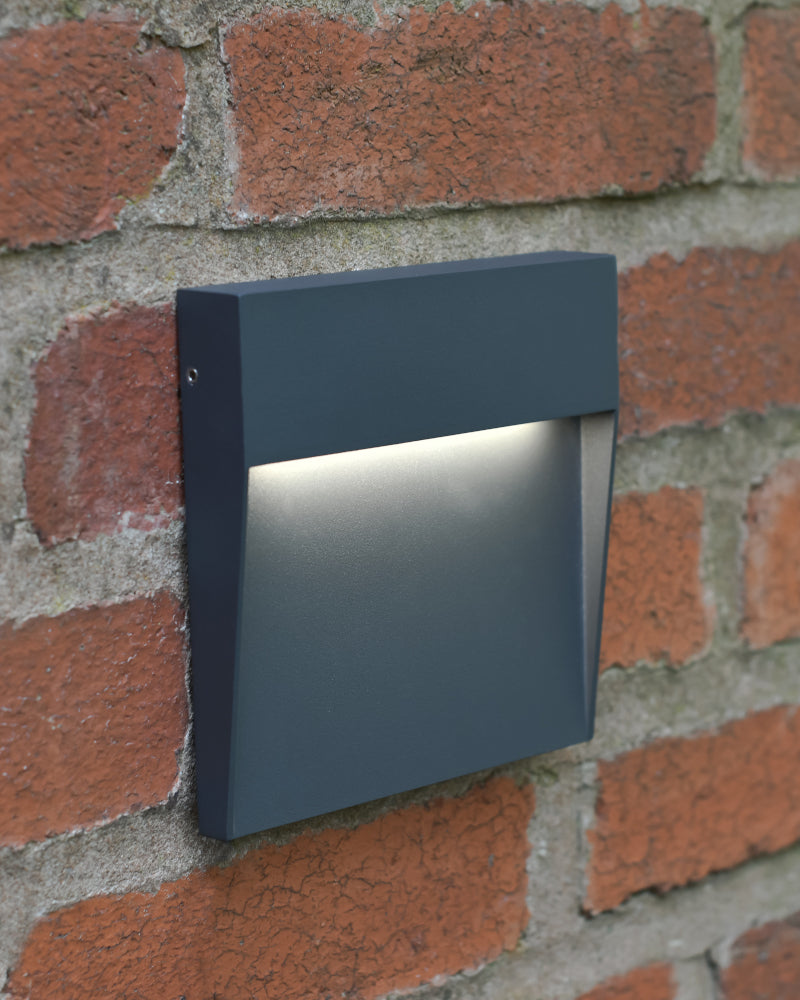 Three quarter shot of the LED wall light