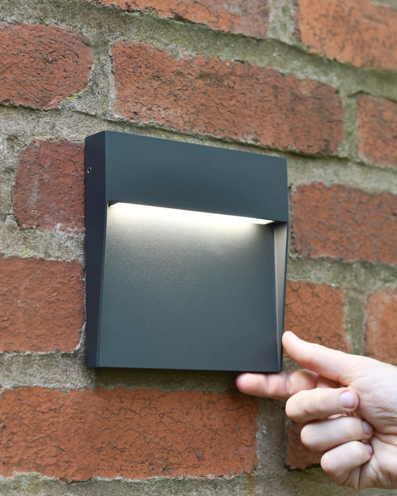 Life size scale of the modern wall light