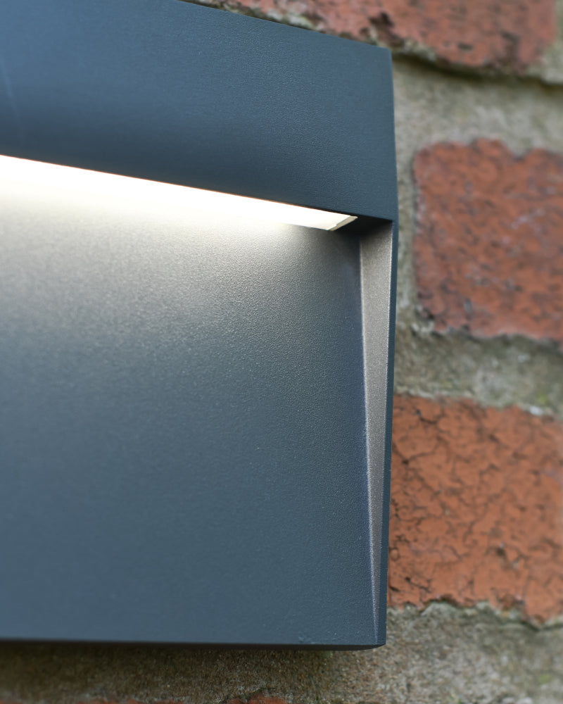 Close up of the wall light edge