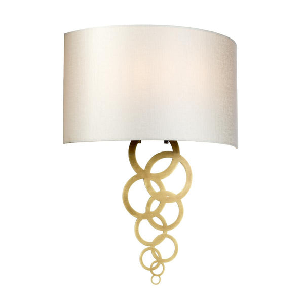'Wrinstone' Contemporary Antique Brass Wall Light