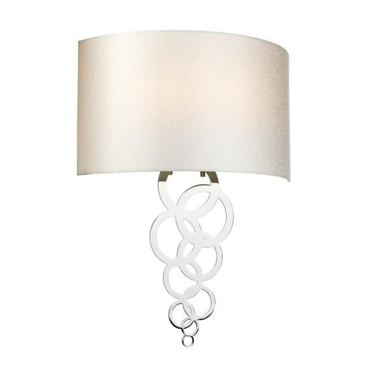 'Wrinstone' Contemporary Polished Chrome Wall Light - thumbnail