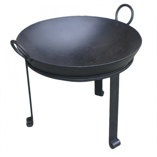 
"Agni" Iron Kadai Fire Bowl in Black