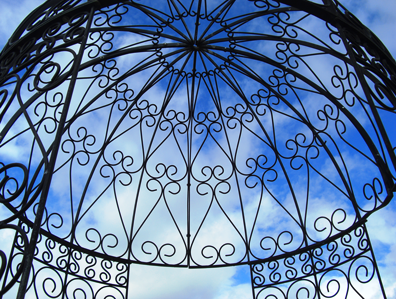 Wrought Iron Gazebo Canopy