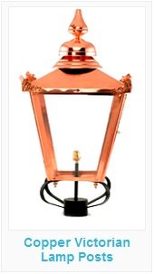 Copper Victorian Lamp Posts