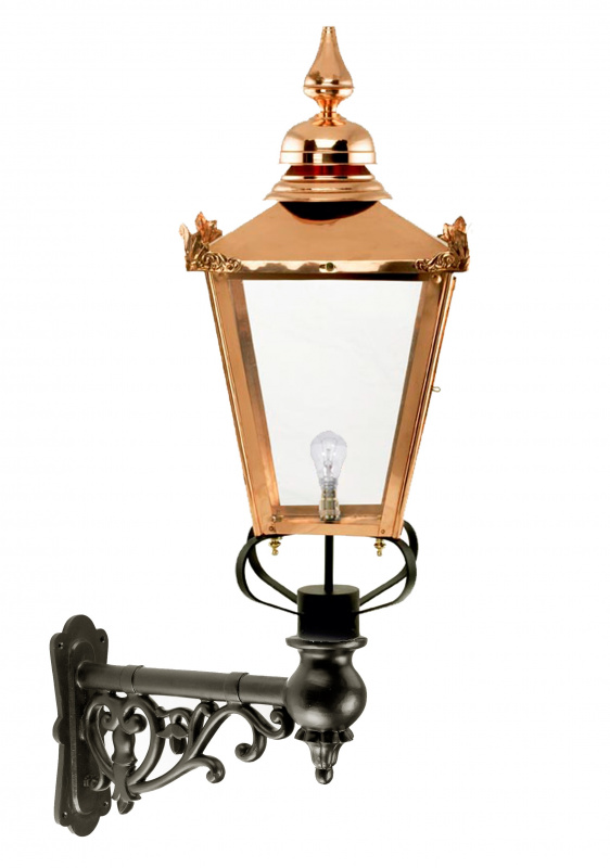 USED Ex-Display 53cm Polished Chrome Victorian Wall Light and Lantern Set 