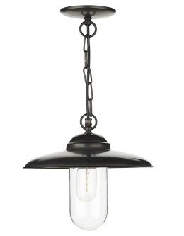 Aged Iron Effect Chain Hanging Porch Light