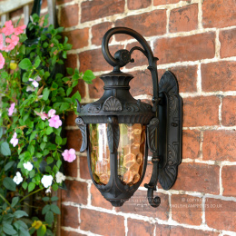 Antique Bronze Baroque Style Top Fix Wall Lantern