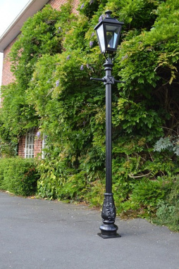 Black Traditional Dorchester Lamp Post 3.25m