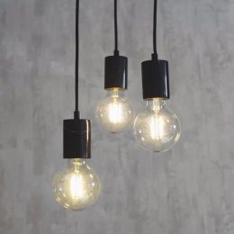 Black Contemporary Hanging Cluster Lights By Garden Trading