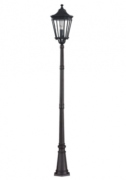 "The Naunton" 2.6m Black Traditional Garden Lamp Post