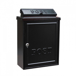 Wall Mounted Post Box in a Simplistic Black Design