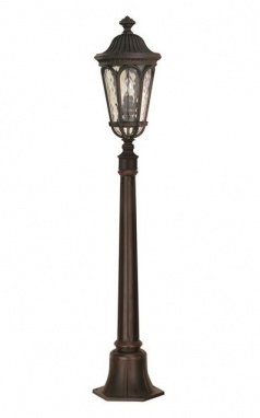 Dark Bronze Aluminium Garden Pillar Lamp Post