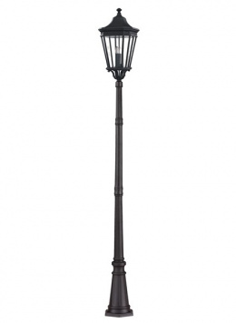 Dark Bronze "Cotswold" Traditional Garden Lamp Post 2.57m 