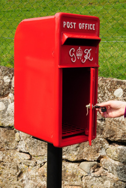 King George Rex Post Box Red