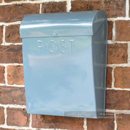 Pale Grey Contemporary Wall Mounted Post & Parcel Box
